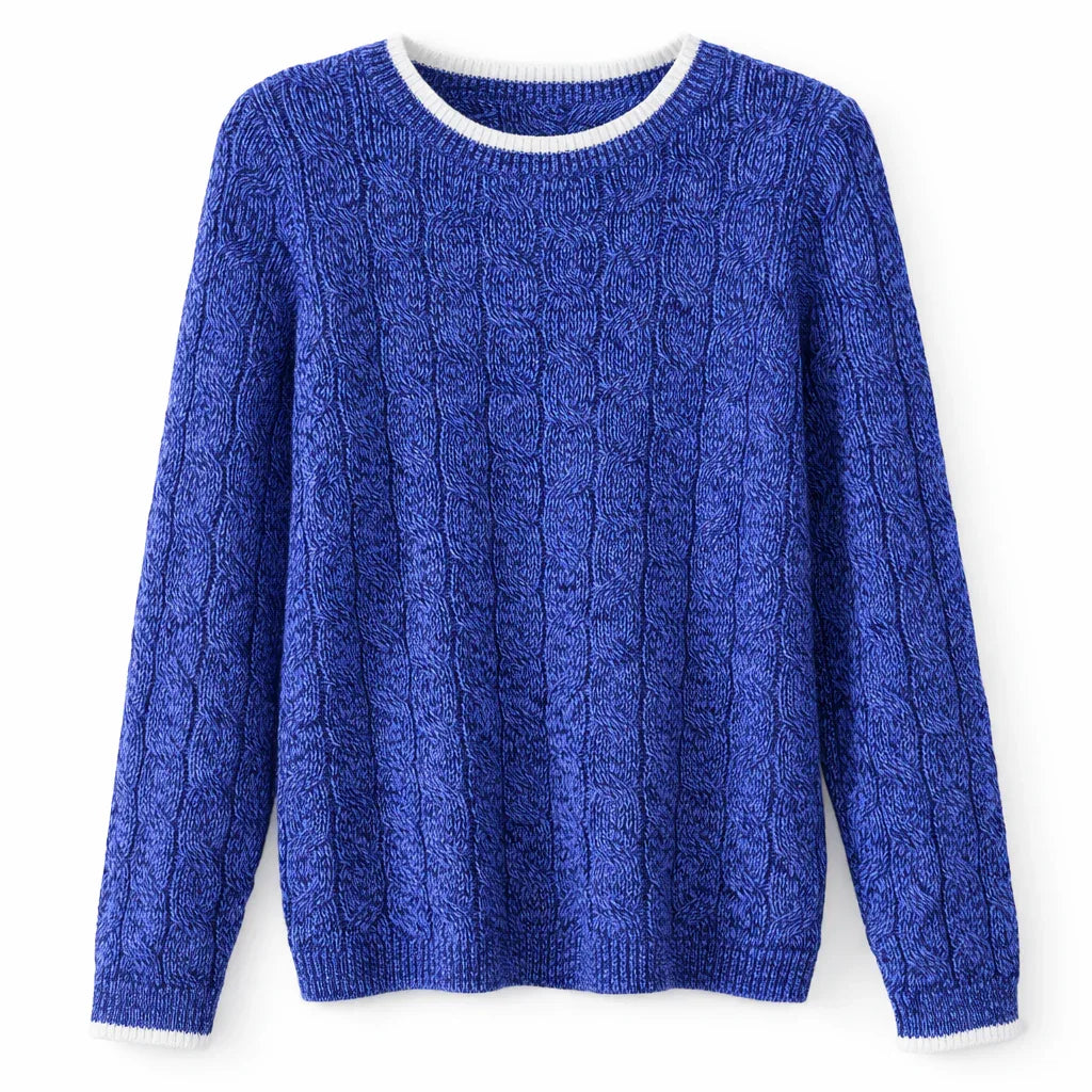 Lands' End Women's Petite Cotton Cable Knit Drifter Jumper - Gomix Brands Outlet